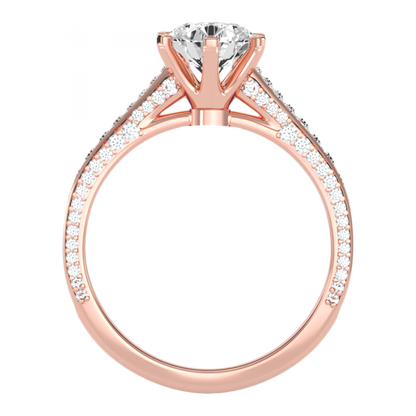 The Exceling Solitaire Ring In 925 Sterling Silver - Nine