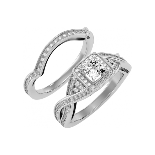 The Exotic Bridal Set In 925 Sterling Silver - Two