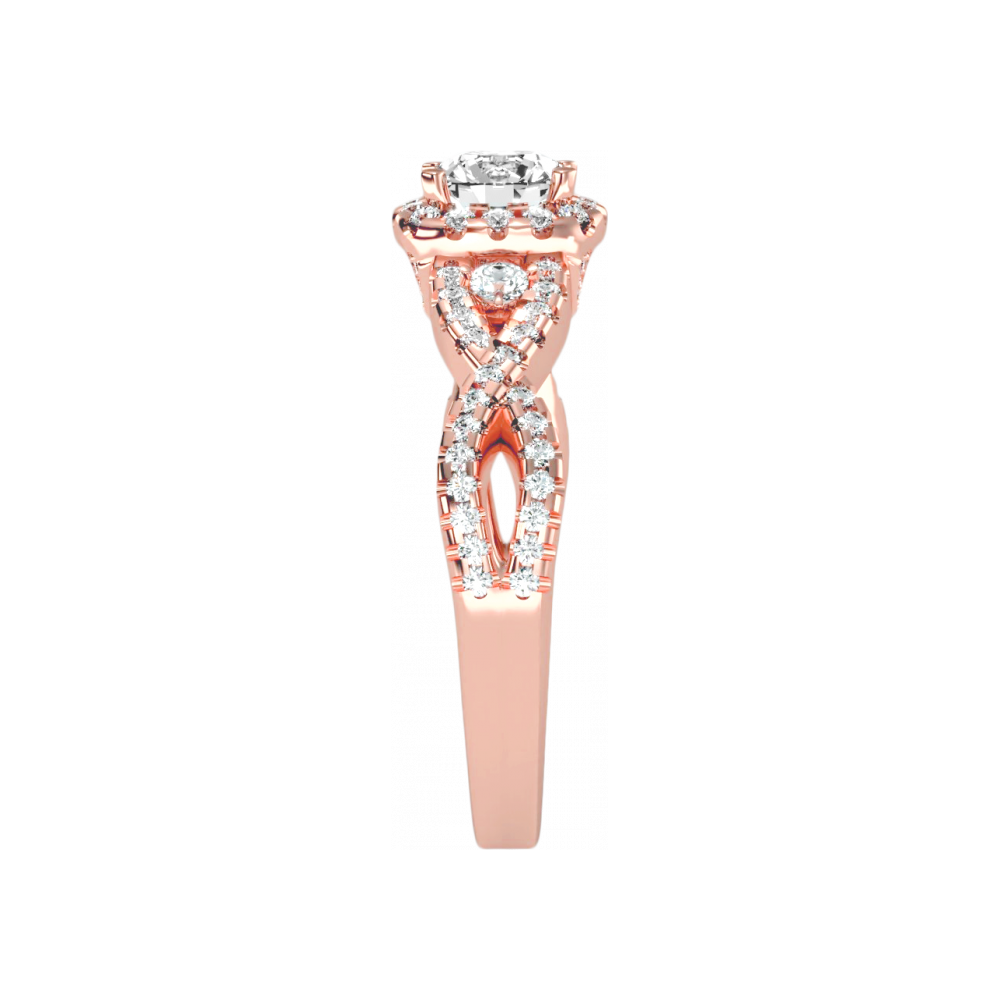 The Exquisite Halo Ring In 925 Sterling Silver - Eleven