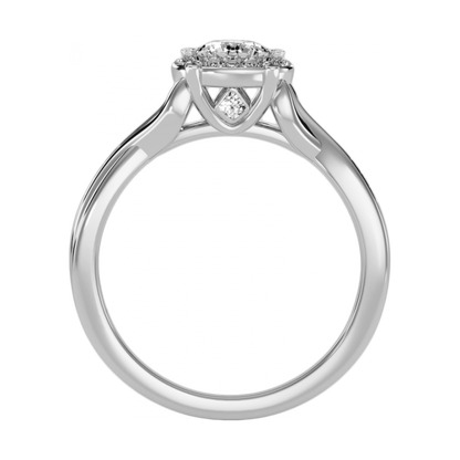 The Extraordinary Halo Ring In 925 Sterling Silver - One