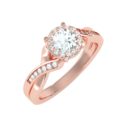 The Extraordinary Halo Ring In 925 Sterling Silver - Ten