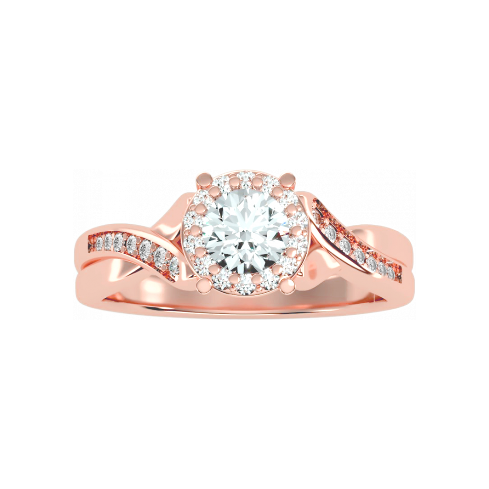 The Extraordinary Halo Ring In 925 Sterling Silver - Twelve