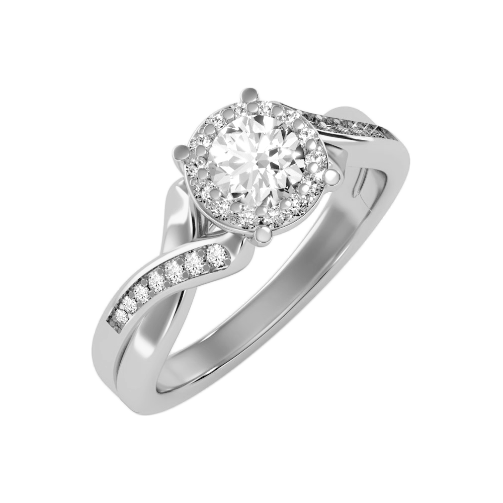 The Extraordinary Halo Ring In 925 Sterling Silver - Two