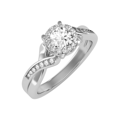 The Extraordinary Halo Ring In 925 Sterling Silver - Two