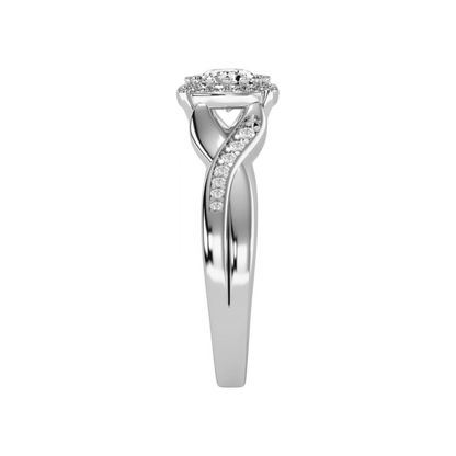 The Extraordinary Halo Ring In 925 Sterling Silver - Three