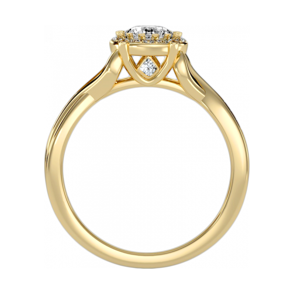 The Extraordinary Halo Ring In 925 Sterling Silver - Five