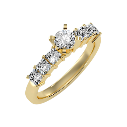 The Extraordinary Single Stone Ring In 925 Sterling Silver - Six