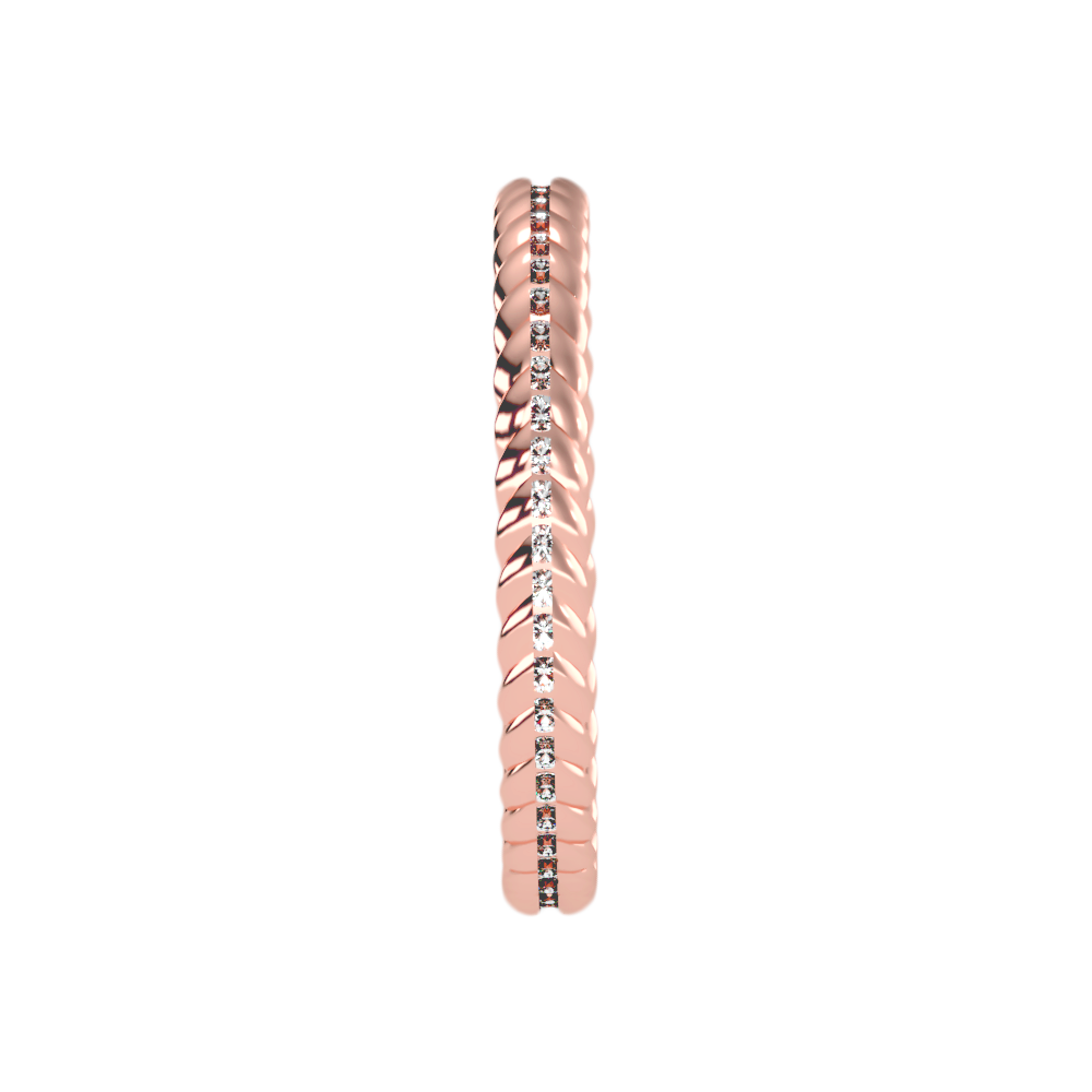 Twisted Rope Stackable Band Ring For Women - Eleven