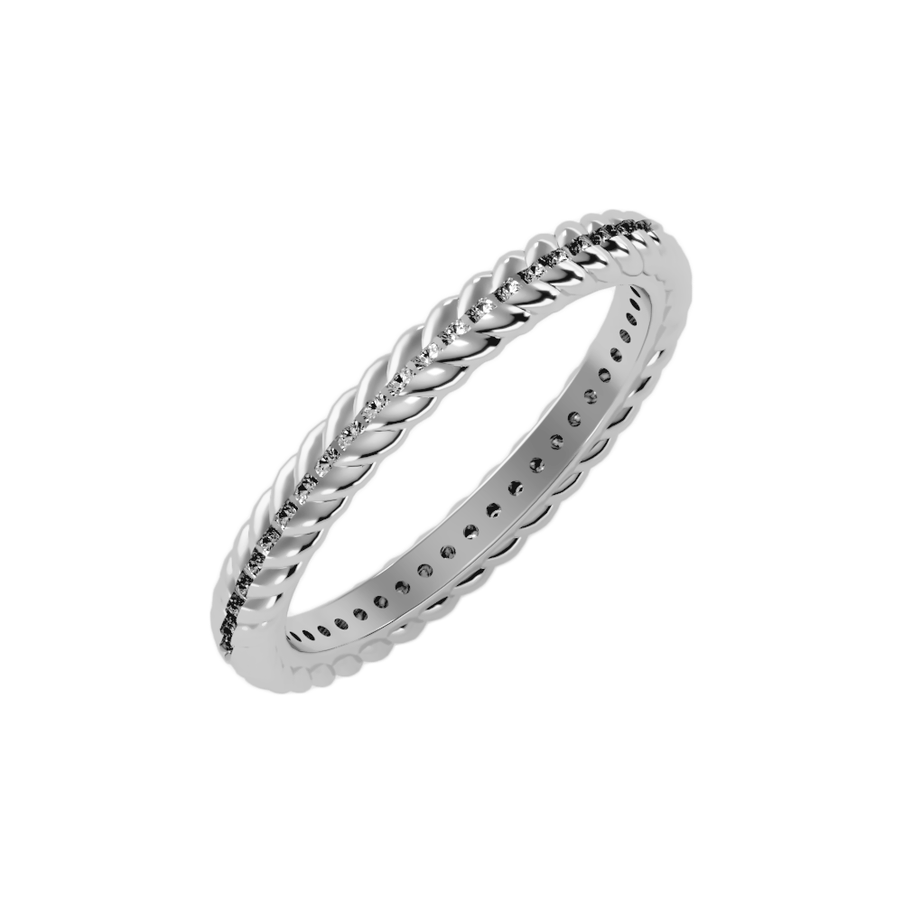 The Eye Catching Wedding Band In 925 Sterling Silver - Two