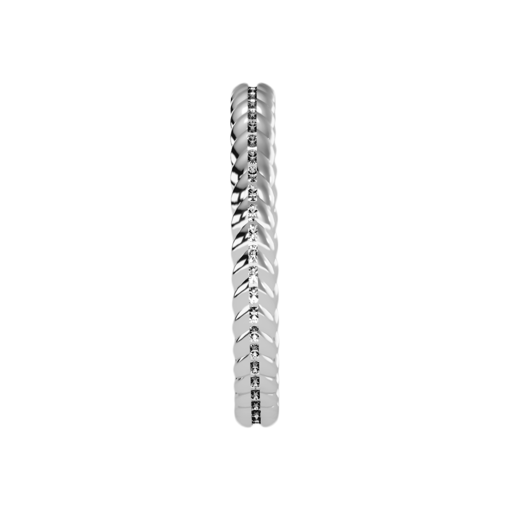 The Eye Catching Wedding Band In 925 Sterling Silver - Three
