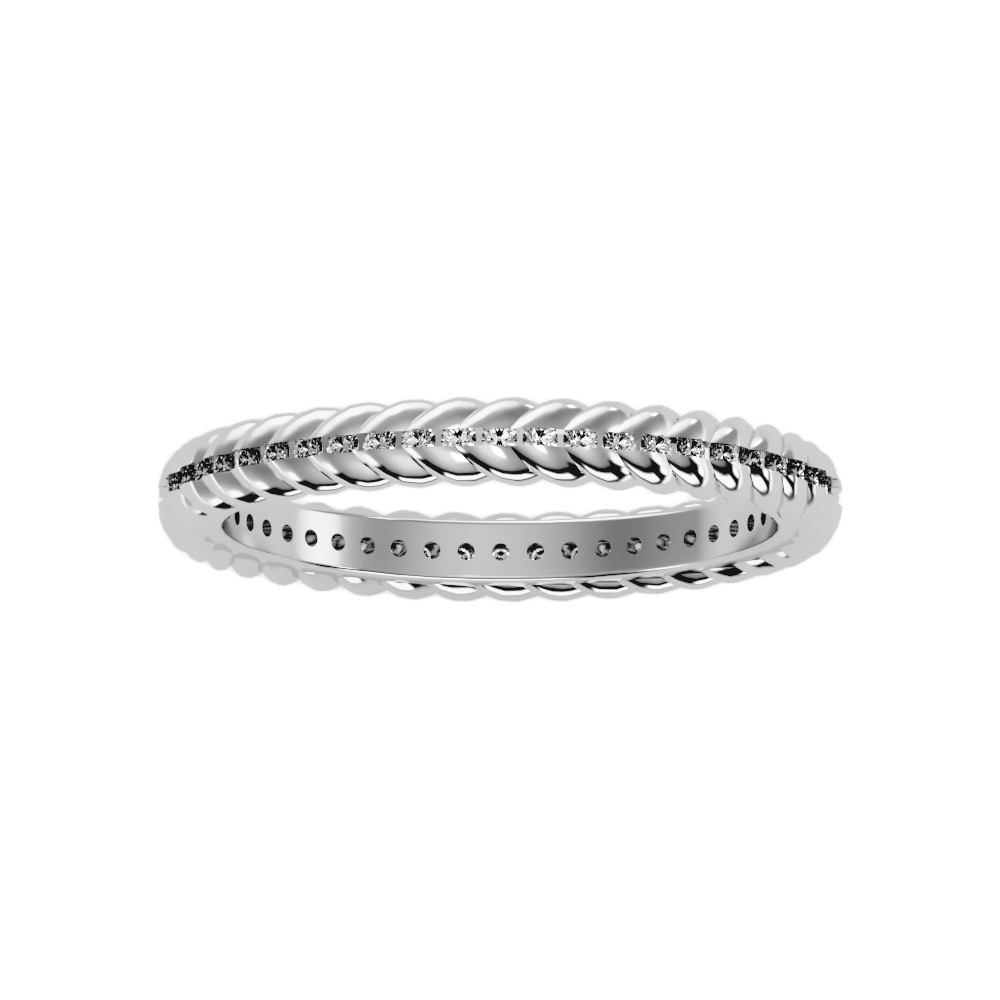 The Eye Catching Wedding Band In 925 Sterling Silver - Four