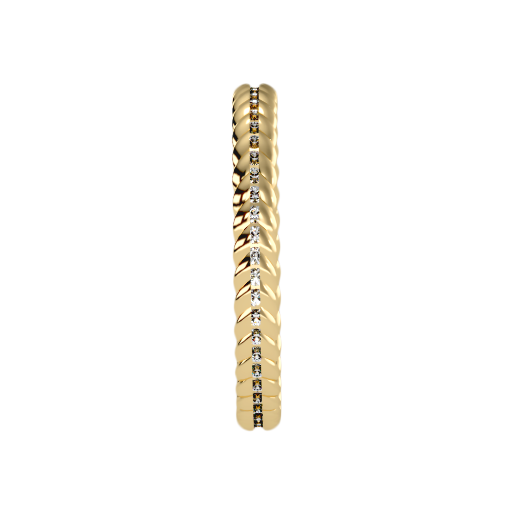 Twisted Rope Stackable Band Ring For Women - Seven