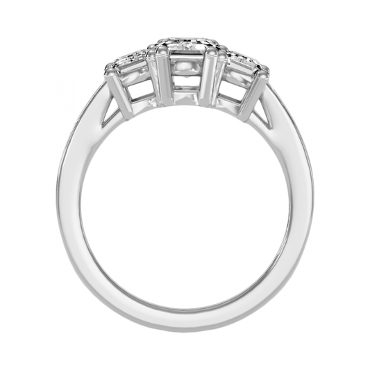 The Fashionable Three Stone Ring - One