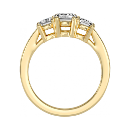 The Fashionable Three Stone Ring - Five