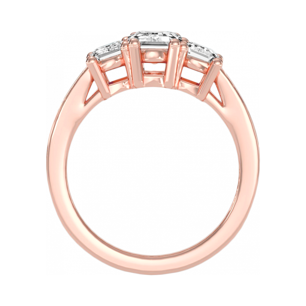 The Fashionable Three Stone Ring - Nine