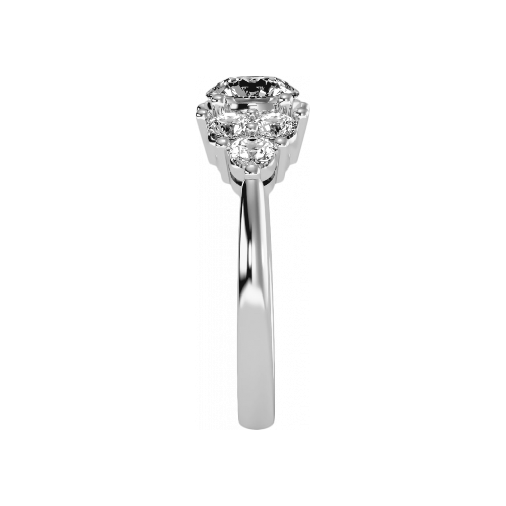 The Fearless Solitaire Ring In 925 Sterling Silver - Three