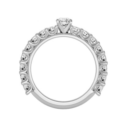 The Flattering Solitaire Ring In 925 Sterling Silver - One