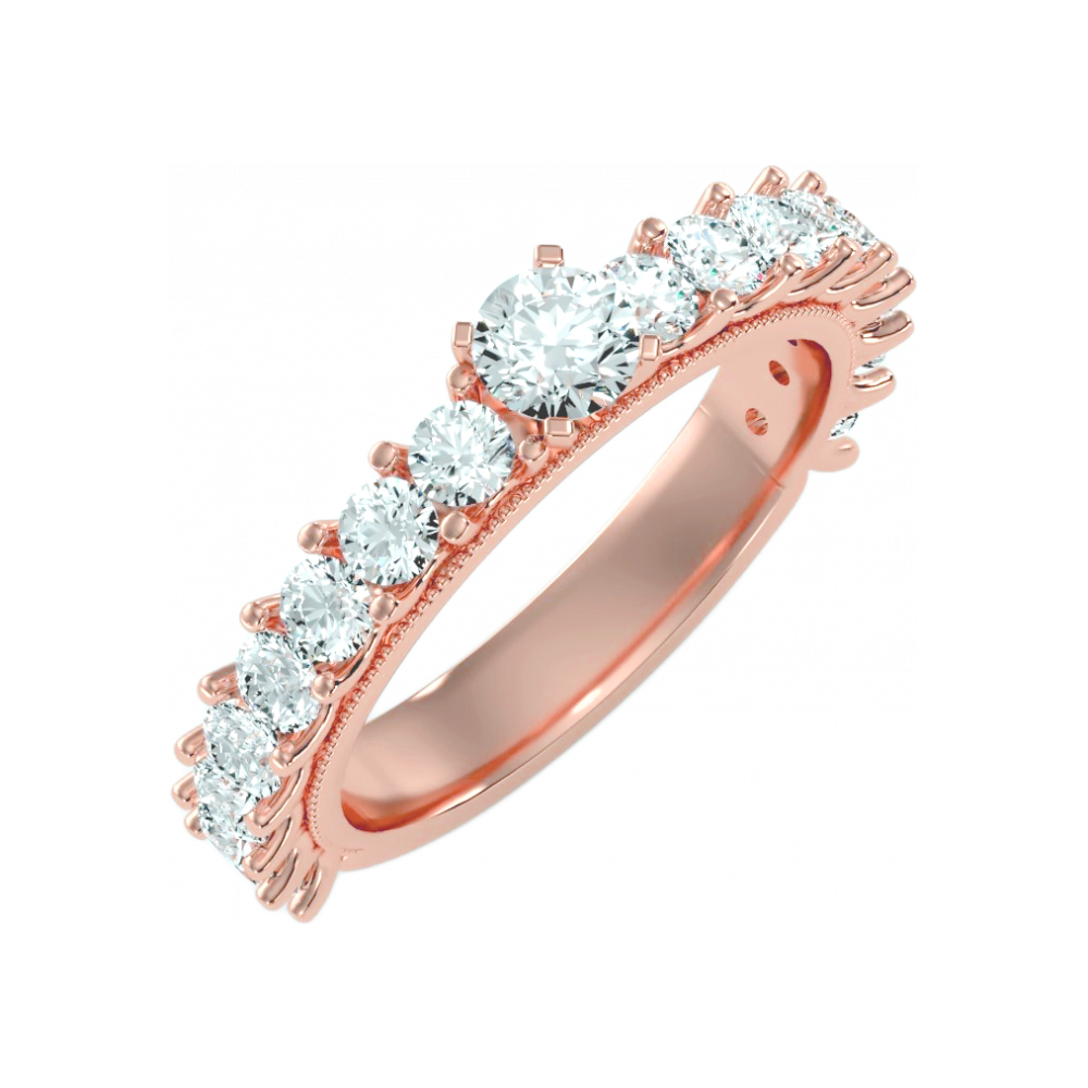 The Flattering Solitaire Ring In 925 Sterling Silver - Ten