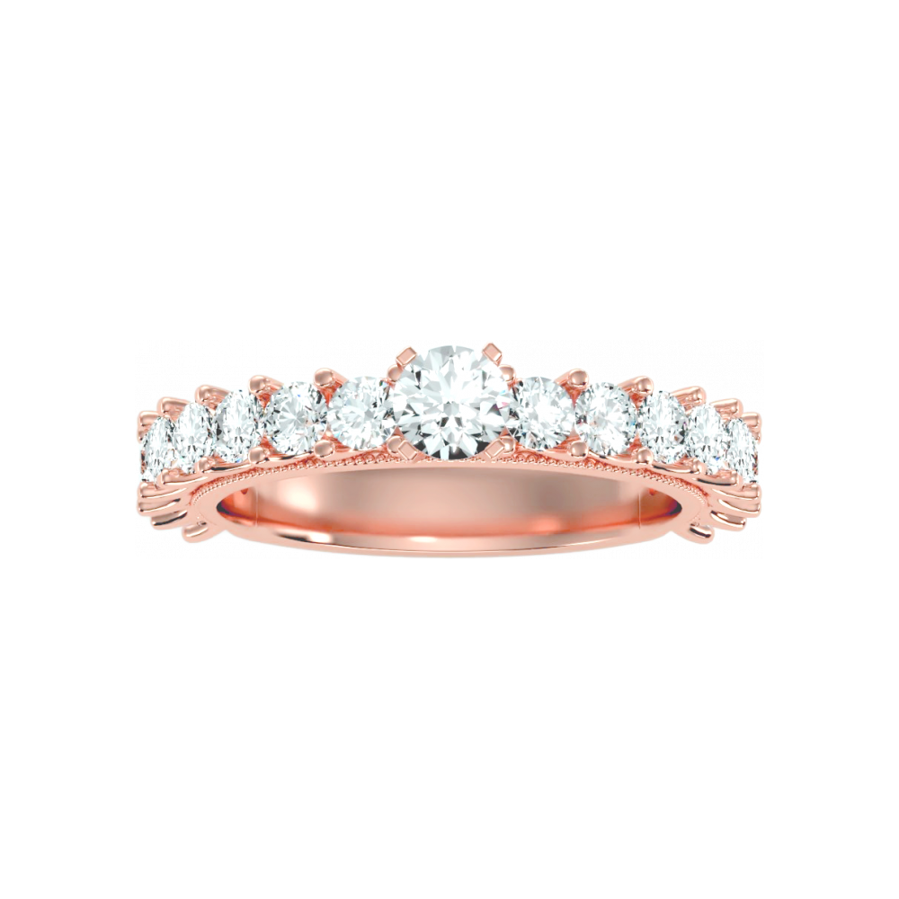 The Flattering Solitaire Ring In 925 Sterling Silver - Twelve