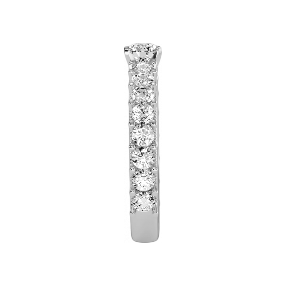 The Flattering Solitaire Ring In 925 Sterling Silver - Three