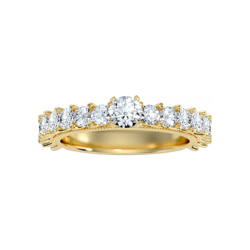 The Flattering Solitaire Ring In 925 Sterling Silver - Eight