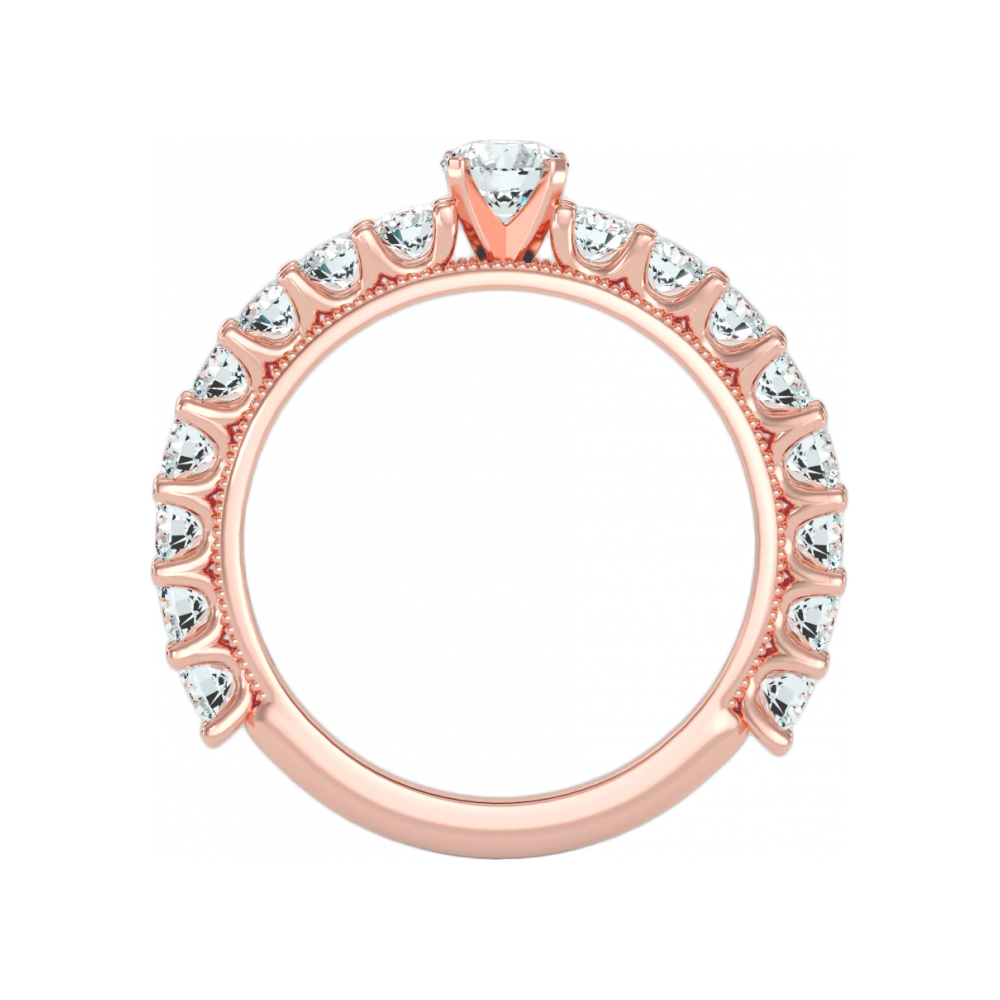 The Flattering Solitaire Ring In 925 Sterling Silver - Nine