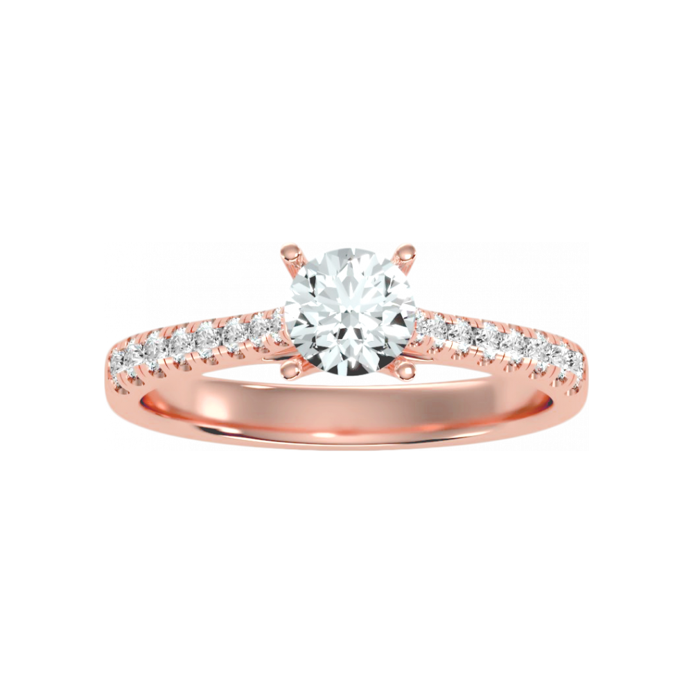 The Fortunate Solitaire Ring In 925 Sterling Silver - Twelve