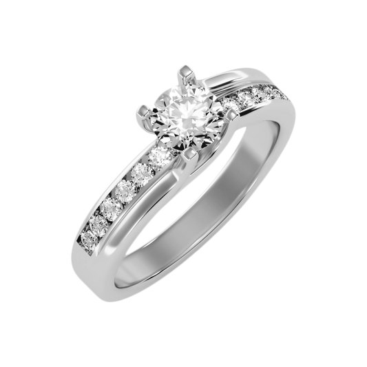 The Gallant Solitaire Ring In 925 Sterling Silver - Two