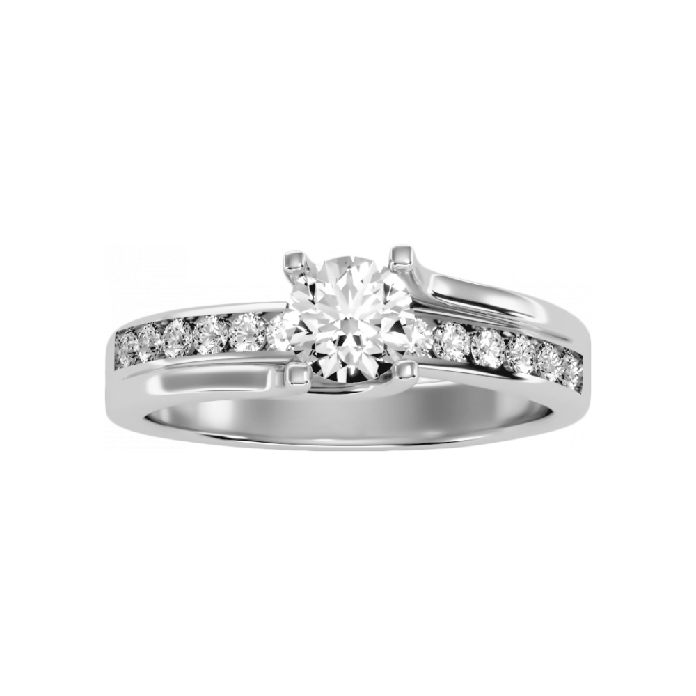 The Gallant Solitaire Ring In 925 Sterling Silver - Four
