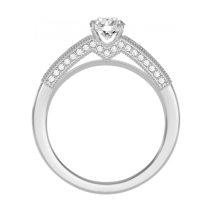 The Gental Solitaire Ring In 925 Sterling Silver - One