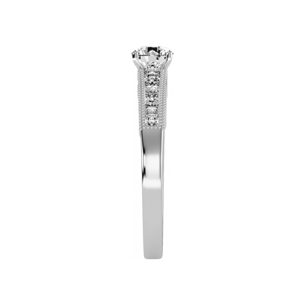 The Gental Solitaire Ring In 925 Sterling Silver - Three