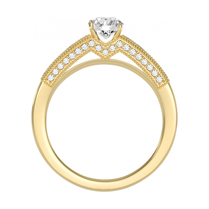 The Gental Solitaire Ring In 925 Sterling Silver - Five