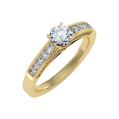 The Gental Solitaire Ring - Six