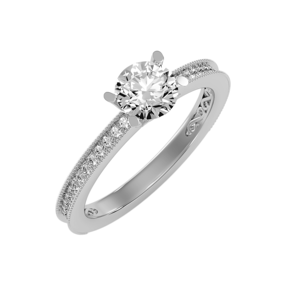 The Glamourous Solitaire Ring In 925 Sterling Silver - Two