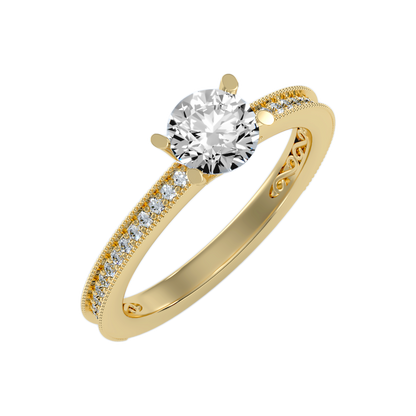 The Glamourous Solitaire Ring In 925 Sterling Silver - Six
