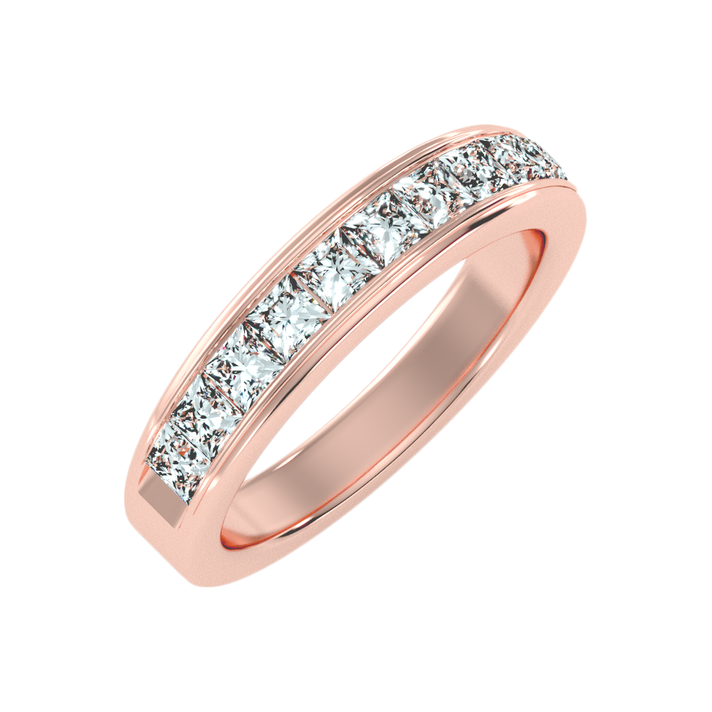 The Glorious Half Eternity Ring In 925 Sterling Silver - Ten