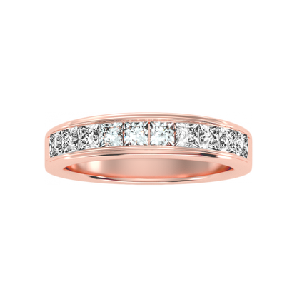 The Glorious Half Eternity Ring In 925 Sterling Silver - Twelve