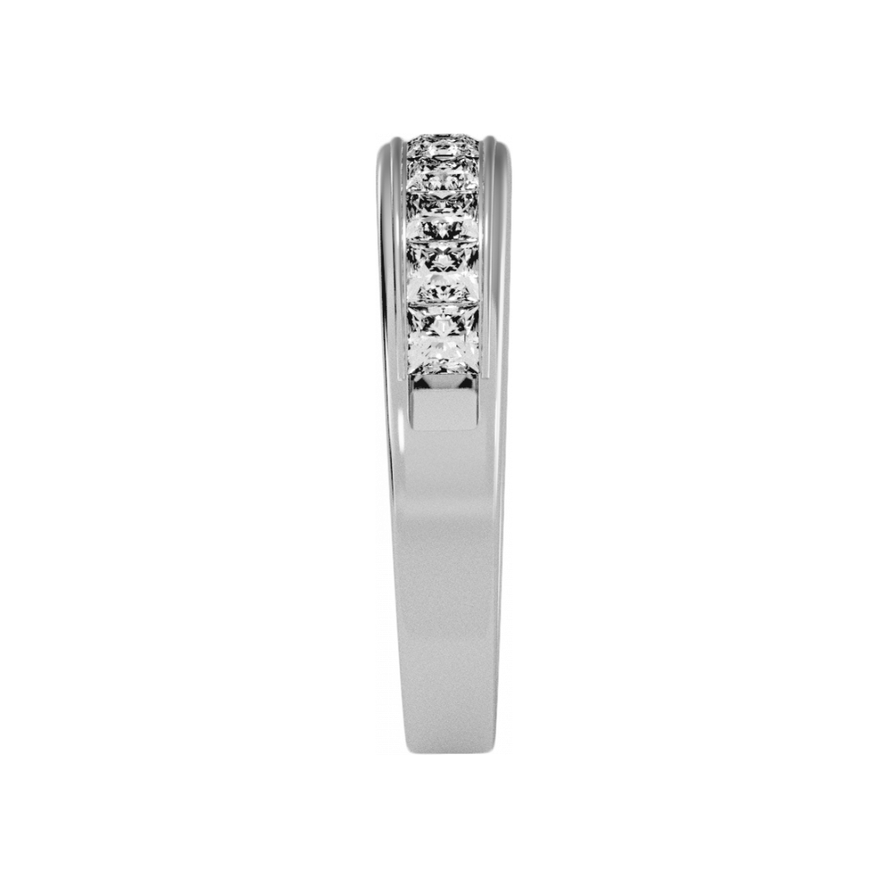 The Glorious Half Eternity Ring In 925 Sterling Silver - Three