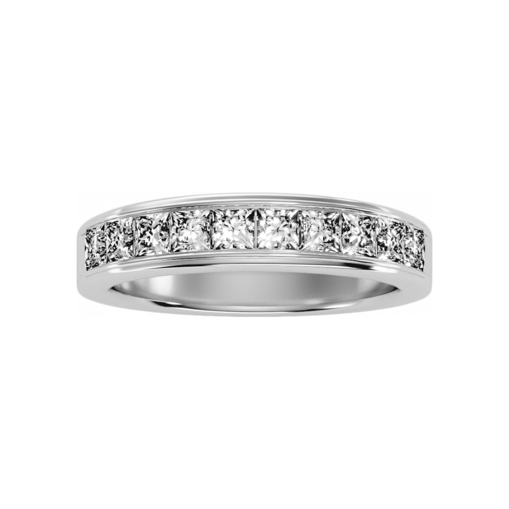 The Glorious Half Eternity Ring In 925 Sterling Silver - Four