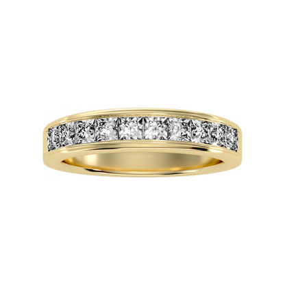 The Glorious Half Eternity Ring In 925 Sterling Silver - Eight