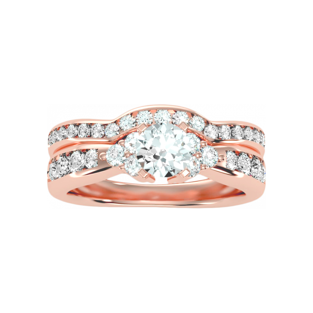 The Glossy Bridal Set In 925 Sterling Silver - Twelve