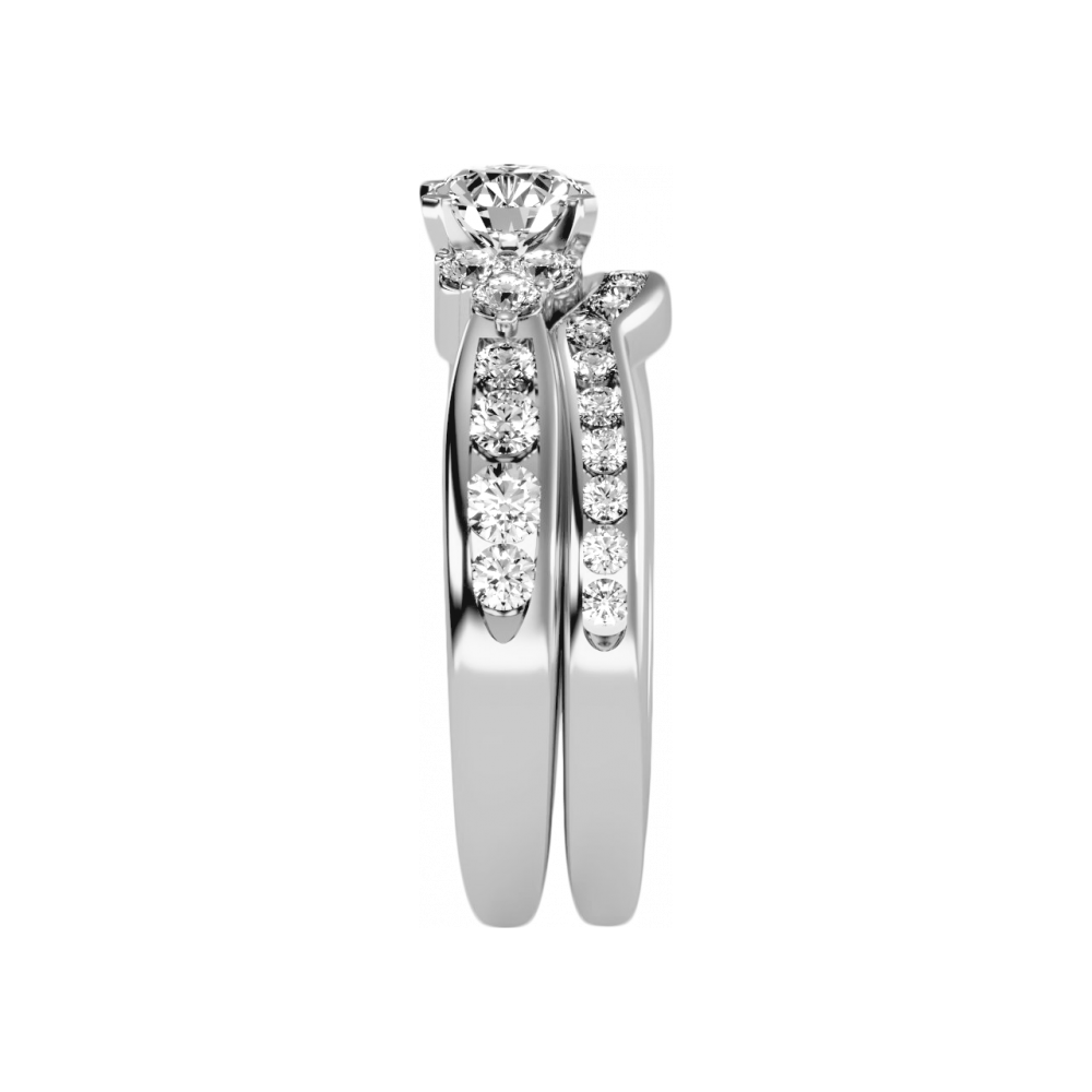 The Glossy Bridal Set In 925 Sterling Silver - Three