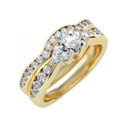 The Glossy Bridal Set In 925 Sterling Silver - Six
