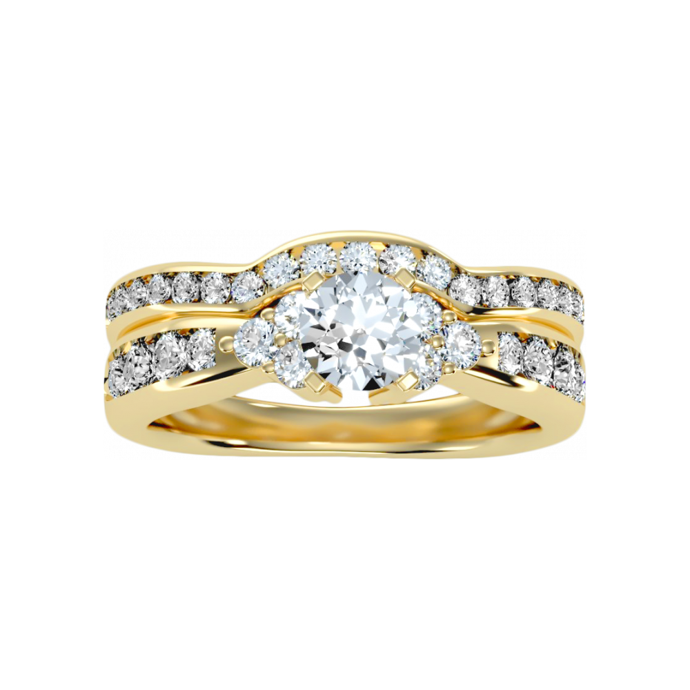 The Glossy Bridal Set In 925 Sterling Silver - Eight