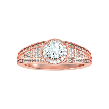 The Gorgeous Halo Ring In 925 Sterling Silver - Twelve