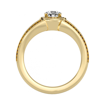 The Gorgeous Halo Ring In 925 Sterling Silver - Five