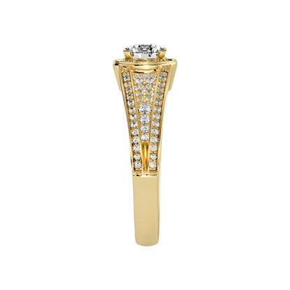 The Gorgeous Halo Ring In 925 Sterling Silver - Seven