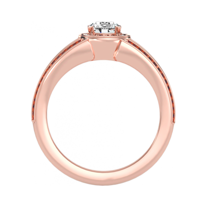 The Gorgeous Halo Ring In 925 Sterling Silver - Nine