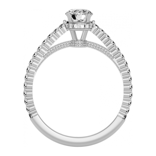 The Gracious Solitaire Ring In 925 Sterling Silver - One