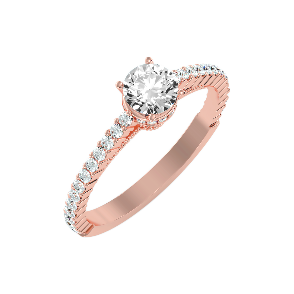 The Gracious Solitaire Ring In 925 Sterling Silver - Ten